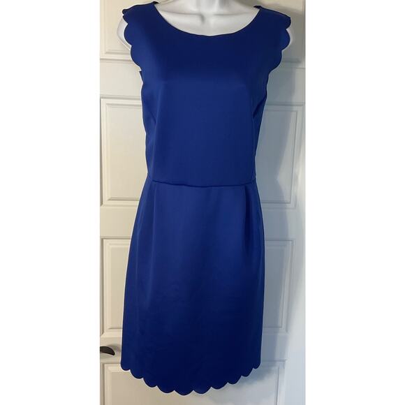 Carolina Belle Royal Blue Scalloped Edges Party/Cocktail Dress 12 - Picture 1 of 6